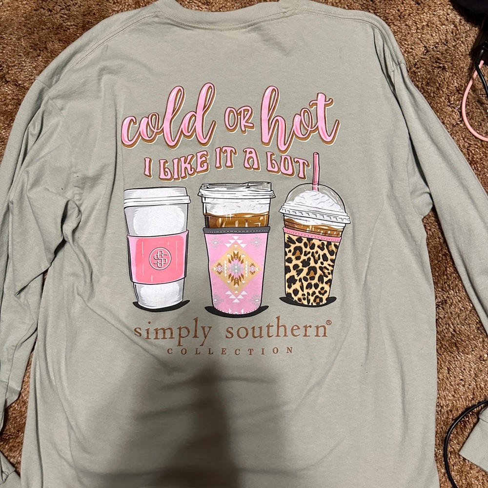 Simply southern cold or hot tee.